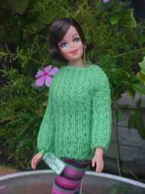 EX+ 1968 Brunette Twist'n Turn TNT CASEY(Barbie)  1180 Earring HILL RIDERS #1210