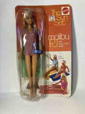 Vintage 1970's BARBIE'S The Sun Set MALIBU P.J. Doll #1187 TNT