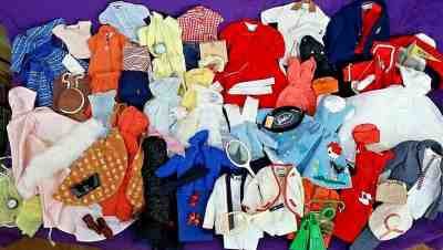 BIG Vintage Barbie Clothing LOT Enchanted Friday Bride Solo Tennis Dinner Picnic