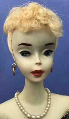 Vintage Blonde #3 Ponytail Barbie - Brown Eyeliner.  Nipple Body