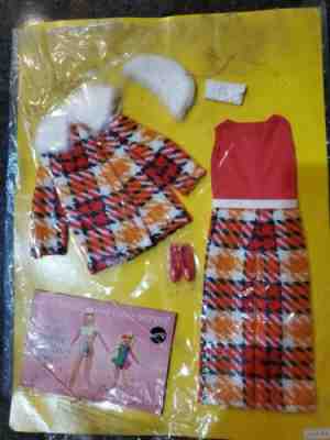 Vintage Barbie Outfit Perfectly Plaid #1193 Sears Original On Card