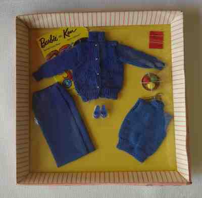 Vintage BARBIE Knitting Pretty #957 (1963-64) Sweater Girl NRFB MIB NIB Original