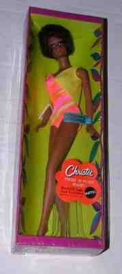 % 1969 MATTEL BARBIE TNT CHRISTIE DOLL MINT IN BOX 
