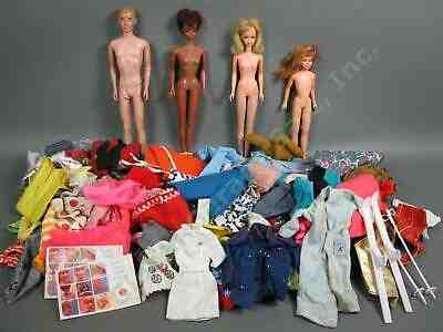 Vintage 1960s Barbie Collection Nurse Julia TNT Francie Skipper Ken Doll Lot NR