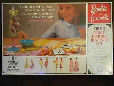 Vintage Barbie/Francie #4040 Color Magic Deisgner Set  RARE HTF NRFB MIB NOS