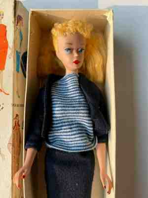 Vintage 1960 Blond Ponytail Barbie - Stock #850 - Teenage Fashion Model - VGC