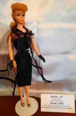 vintage barbie black dress