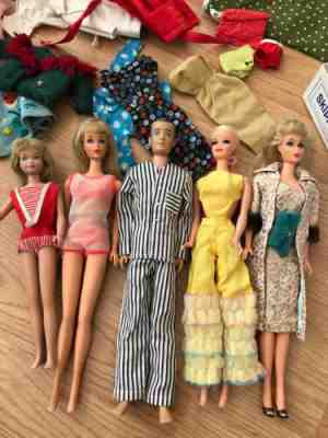 Vintage Barbie Dolls and Clothes 1960s
