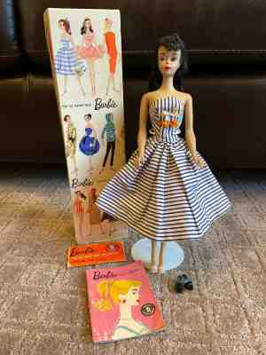 VINTAGE 1960, #3 BRUNETTE PONYTAIL BARBIE MODEL #850!