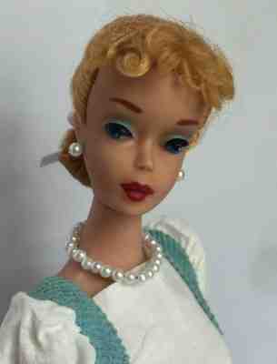 Stunning Vintage #4 Solid Body Blonde Ponytail Barbie in #979 Friday Night Date