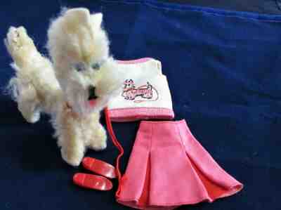 Vintage Barbie Skipper Tagged outfit 1929 DOG SHOW SCOTTIE RED LEASH VG