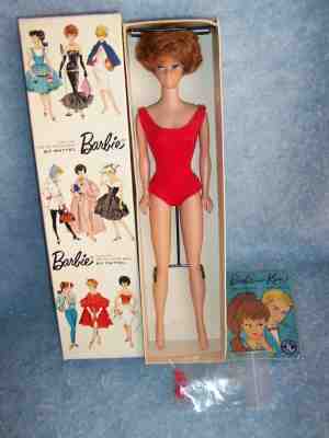 1960s Original Redhead Bubble cut Barbie in box, #850