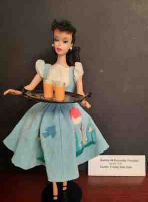 Vintage Barbie Brunette #4 Ponytail In Friday Nite Date Excellent 