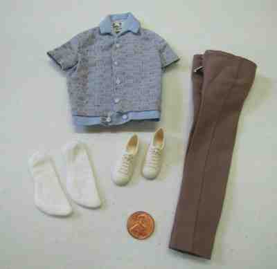 Vtg Mattel BARBIE Doll KEN "JAZZ CONCERT" #1420 1966 Comp. Set Pants Shirt Shoes