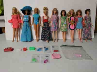 HUGE Vintage Mattel Barbie Doll Lot Francie PJ 1960s 1970s Twist n Turn