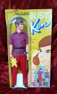 Vintage 1971 MIB Barbie's Talking Busy Ken, STILL TALKS CLEARLY!! 