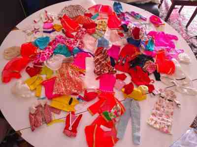 Lot Vintage Barbie Partytime Skipper Triple Treat Ken Francie Rockers Clothes