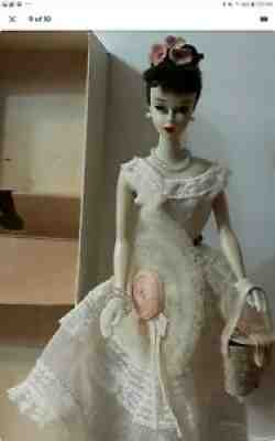 Vintage Barbie ponytail #3 brunette updo in plantation belle