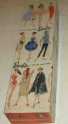 1959 MATTEL BARBIE DOLL ORIGINAL BOX STOCK NUMBER 850 BRUNETTE BOX ONLY !!