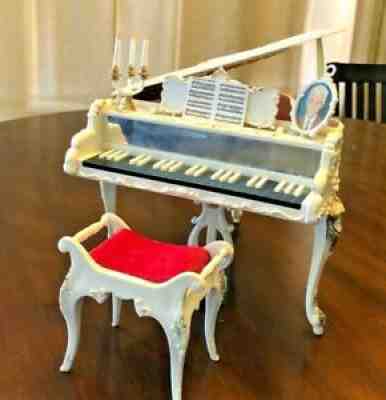 `Vintage Â BARBIE DOLL Grand Piano & Bench Music Box SUZY GOOSE