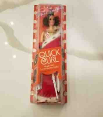 Vintage 1972 Barbie Brunette QUICK CURL MISS AMERICA No 8697 NRFB