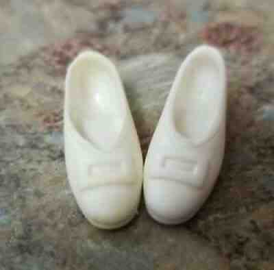 Vintage Barbie Doll No Bang Francie White Buckle Shoes Squishy Japan RARE