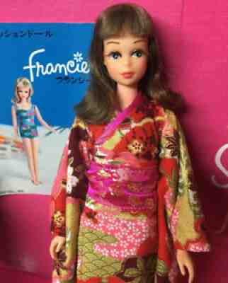 Vintage BARBIE cousin FRANCIE Japanese Exclusive Japan DOLL in Kimono byAPRIL