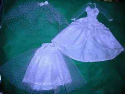Vintage Mod 1967 Barbie Beautiful Bride Wedding Set 1698 TNT Era Japan