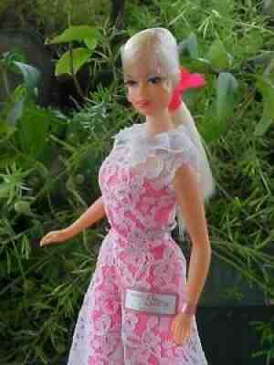 EX+++ 1968 Frosty Blonde Twist'n Turn TNT STACEY(Barbie) #1165 in JUMP INTO LACE