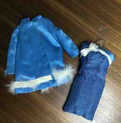 Vintage BARBIE - Sears Exclusive BEAUTIFUL BLUES #3303 Coat & Dress HTF