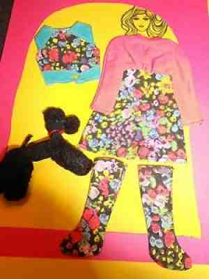 Vintage Barbie Put Ons #1061 Poodle Doodles 1972 RARE HTF