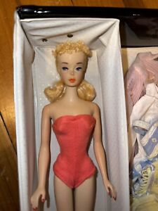 Vintage Barbie Blonde Ponytail #3, Brown Eyeliner Lot TM with Extras 1959 Mattel