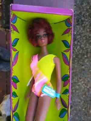 1968 BARBIE CHRISTIE DOLL 1119 TNT MINT OSS Never Removed from Box Wrist Tag