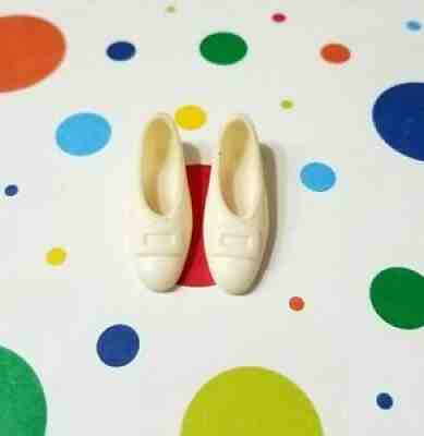 VINTAGE Barbie Doll No Bang FRANCIE White Buckle Shoes Squishy * RARE * JAPAN