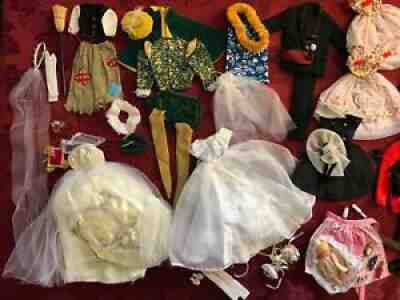 Lot of Vintage 1960s Barbie and Ken Clothing and Accessories