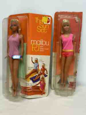 VINTAGE BARBIE THE SUN SET MALIBU P.J. AND FRANCIE DOLL LOT