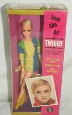NEW UNOPENED VINTAGE 1967 TWIGGY  BARBIE DOLL - NRFB SEALEDÂ  1185 Mattel