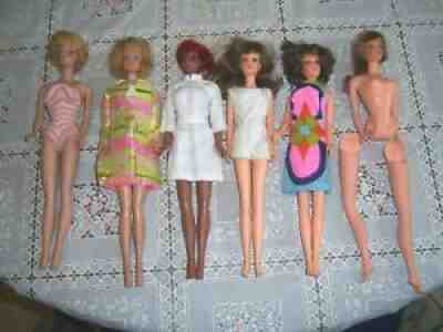 HUGE LOT 1958 MATTEL BARBIE MIDGE JULIA DOLLS 70 PC. CLOTHES