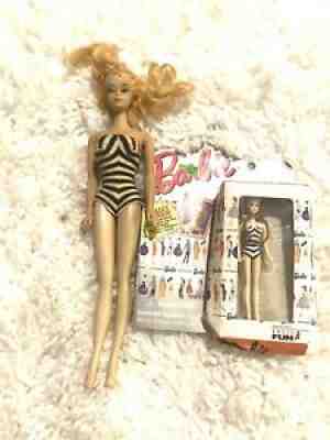 Vintage #3 Blonde Barbie Doll Original Restoration Needed..comes W/ Keychain