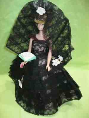 RARE Vintage 1960's HALINA'S OF CHICAGO Barbie Doll Fashion SPANISH LACE Outfit