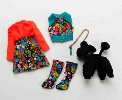 Vintage Barbie Rare Outfit 1061 Poodle Doodles Complete From 1972 m533