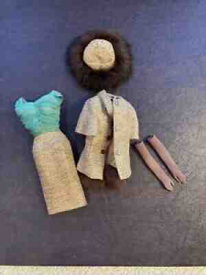 Vintage Barbie Gold 'N Glamour dress, jacket, Gloves & Hat LOOK READ
