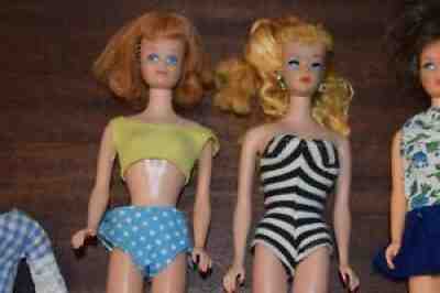 VINTAGE LOT OF BARBIE DOLLS / KEN 1950'S-1960'S