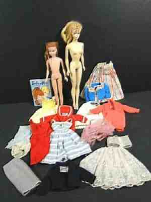 Lot Vtg Ca 1960 BARBIE Doll Clothes Sweater Girl Set Sheath Sensation Suburban