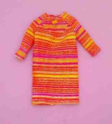Vintage Barbie Japanese Exclusive Multicolor Striped Glitter Dress VHTF