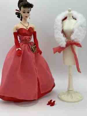OOAK VINTAGE REPRODUCTION PONYTAIL BARBIE REPAINT RED DEBUTANTE BALL