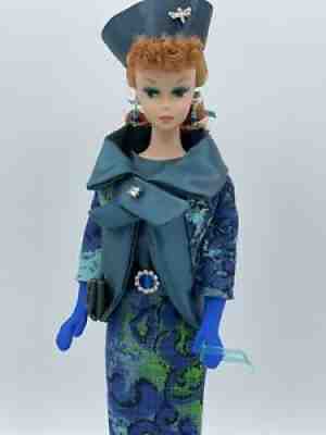 OOAK VINTAGE REPRODUCTION TITIAN PONYTAIL BARBIE REPAINT WITH FASHION LUNCHEON
