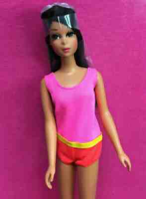 Vintage BARBIE COUSIN Sun Sun Japanese Exclusive FRANCIE DOLL w No Bangs byApril