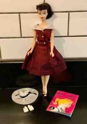 Vintage Barbie ~ #3 PONYTAIL BRUNETTE ~ After Five #934 ~ Brown Eyeliner ~