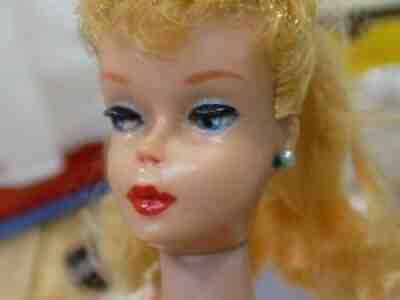 Vintage 1958 #2 Barbie-Ponytail -W/ Original Clothes, Case+ Accessories L K 